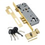 Замок врезной ADDEN BAU LOCK 4585 5-60B D GOLD с секретным цилиндром цвет золото (английский ключ) (Адден Бау) 52260