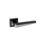 Дверная ручка Adden bau ESPADA Q321 на квадратной розетке BLACK NICKEL / CHROME Чёрн.Никель / Хром