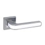 Ручка ADDEN BAU PIEZA Q360 WHITE / CHROME цвет матовый хром / белая вставка