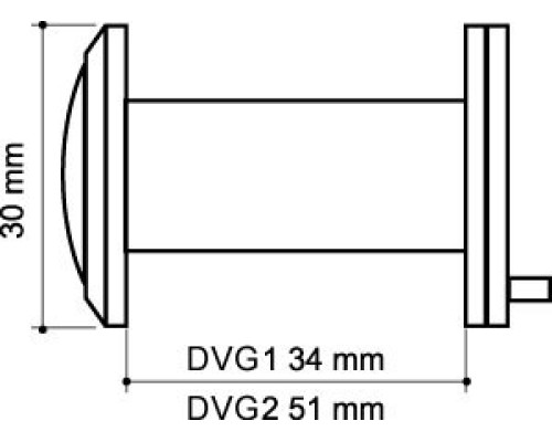 Глазок Armadillo (Армадилло) дверной, оптика стекло DV-PRO 1/60-35/BR/HD (DVG1/HD) AB бронза