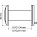 Глазок Armadillo (Армадилло) дверной, оптика стекло DV-PRO 1/60-35/BR/HD (DVG1/HD) AB бронза