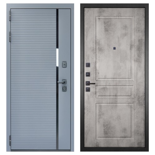 Гранит Роял белая, панель 043 Бетон светлый 12 мм