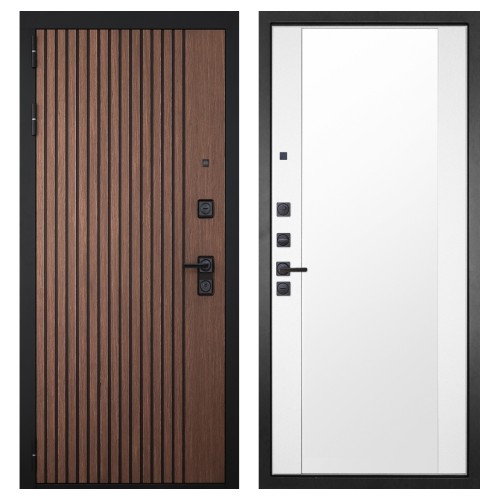 Гранит Шторм, панель 024 зеркало Макси белый матовый 16 мм