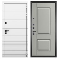 Гранит Роял белая NEW, панель 068 Две филенки силк маус 12 мм