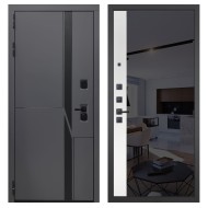 Гранит НаноБлэк лайн, панель 091 зеркало макси бок тонированное черное 10 мм