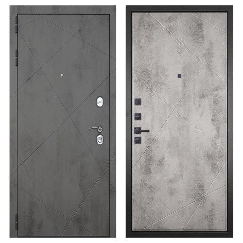 Гранит Дуэт, панель 044 Бетон светлый 12 мм