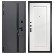 Гранит НаноБлэк лайн, панель 040 одна филенка силк сноу 16 мм