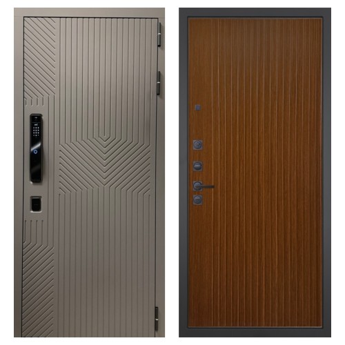 Гранит Смарт Нанорельеф, панель 087 Дуб кантри темный с фрезеровкой 10 мм