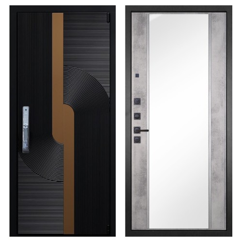 Гранит Смарт Люкс, панель 051 зеркало Бетон светлый 16 мм