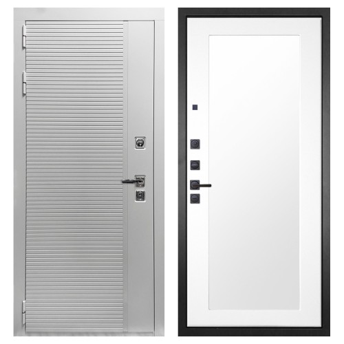 Гранит Пиано Белая, панель 010 зеркало Белый матовый 16 мм