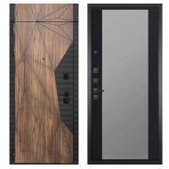 Гранит Континент с фрамугой, панель 074 зеркало фацет тонированное 16 мм