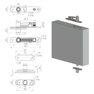 Комплект Armadillo (Армадилло) для маятниковых дверей Pivot.100 