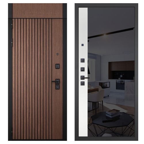 Гранит Шторм с фрамугой, панель 091 зеркало макси бок тонированное черное 10 мм