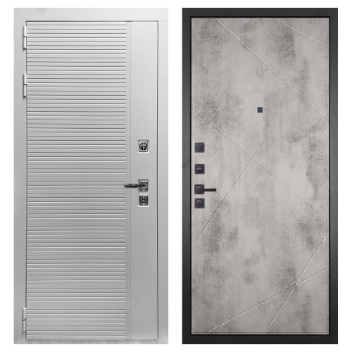 Гранит Пиано Белая, панель 044 Бетон светлый 12 мм