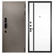 Гранит Смарт Нанорельеф, панель 053 Пиано белая 12 мм