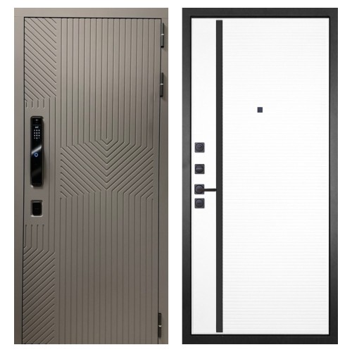 Гранит Смарт Нанорельеф, панель 053 Пиано белая 12 мм