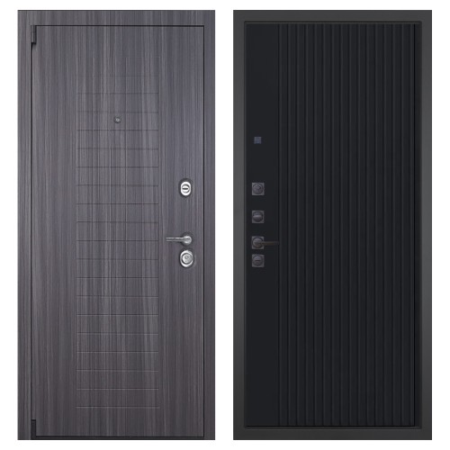 Гранит С7, панель 088 Черный кварц с фрезеровкой 10 мм