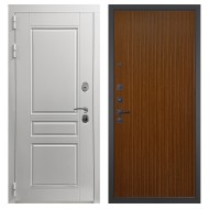 Гранит Лира Белая, панель 087 Дуб кантри темный с фрезеровкой 10 мм