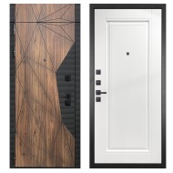 Гранит Континент с фрамугой, панель 040 одна филенка силк сноу 16 мм