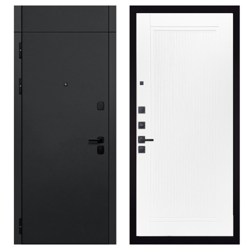 Гранит Горизонт с фрамугой, панель 082 Белый софт рельеф 10 мм