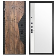 Гранит Континент с фрамугой, панель 075 зеркало макси бок белое 16 мм