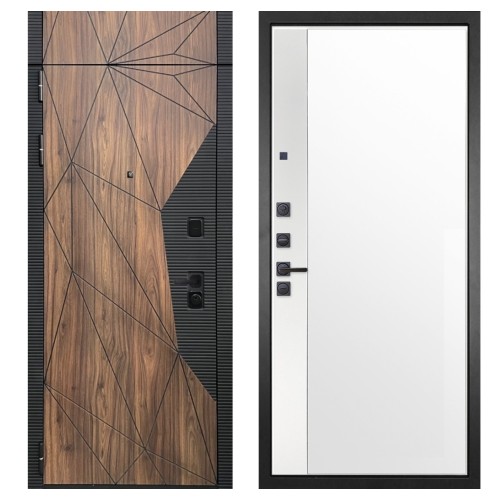 Гранит Континент с фрамугой, панель 075 зеркало макси бок белое 16 мм