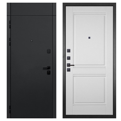 Гранит Горизонт с фрамугой, панель 063 Роял Вуд белая со структурой 12 мм