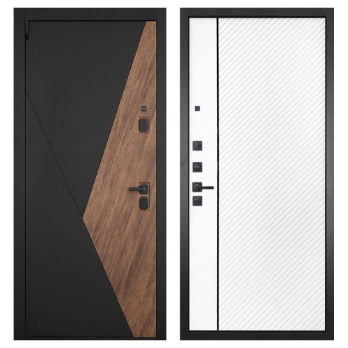 Гранит Геометрия, панель 078 Белая матовая 12 мм