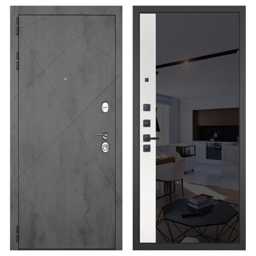 Гранит Дуэт, панель 091 зеркало макси бок тонированное черное 10 мм