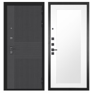 Гранит Гранж, панель 010 зеркало Белый матовый 16 мм