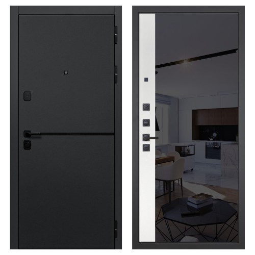 Гранит Горизонт, панель 091 зеркало макси бок тонированное черное 10 мм