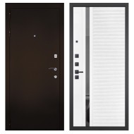 Гранит М1, панель 089 Белый софт с зеркальной тонированной вставкой 10 мм