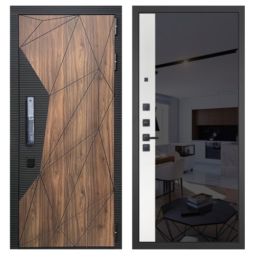 Гранит Континент Смарт, панель 091 зеркало макси бок тонированное черное 10 мм