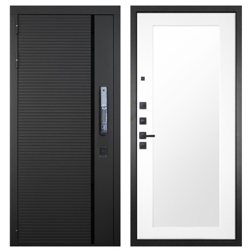 Гранит Пиано Смарт, панель 010 зеркало Белый матовый 16 мм