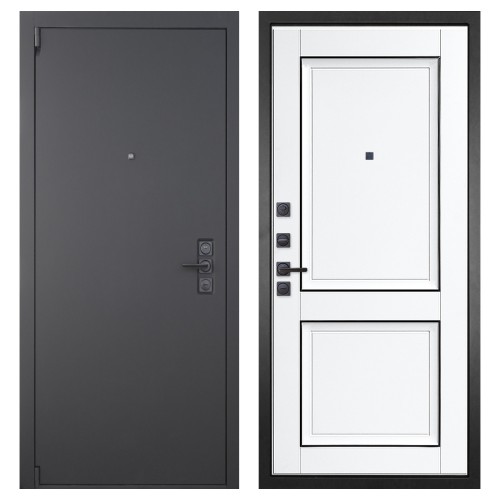 Гранит Эксклюзив, панель 070 Две филенки с молдингом белый матовый 12 мм