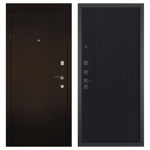 Гранит М1, панель 088 Черный кварц с фрезеровкой 10 мм