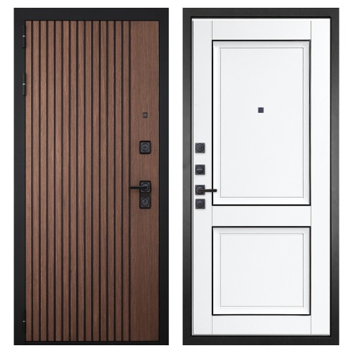 Гранит Шторм, панель 070 Две филенки с молдингом белый матовый 12 мм