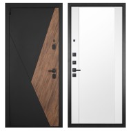 Гранит Геометрия, панель 024 зеркало Макси белый матовый 16 мм