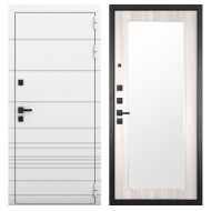 Гранит Роял белая NEW, панель 017 зеркало Сандал светлый 16 мм