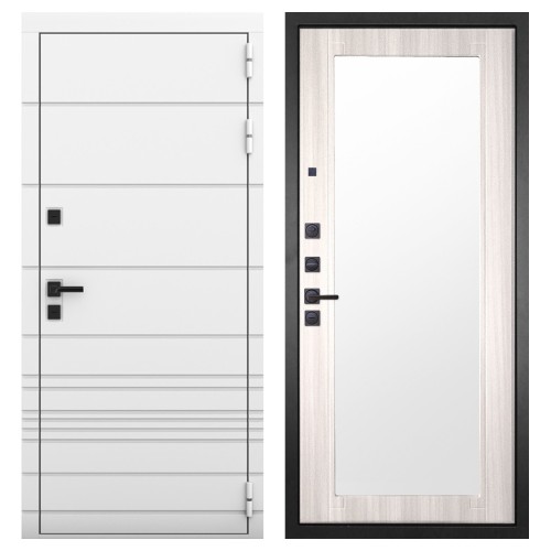 Гранит Роял белая NEW, панель 017 зеркало Сандал светлый 16 мм