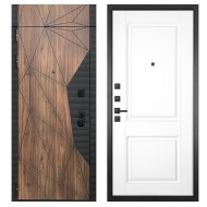 Гранит Континент с фрамугой, панель 035 Белая классика 12 мм