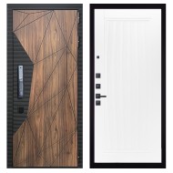 Гранит Континент Смарт, панель 082 Белый софт рельеф 10 мм