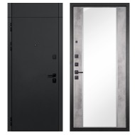 Гранит Горизонт с фрамугой, панель 051 зеркало Бетон светлый 16 мм