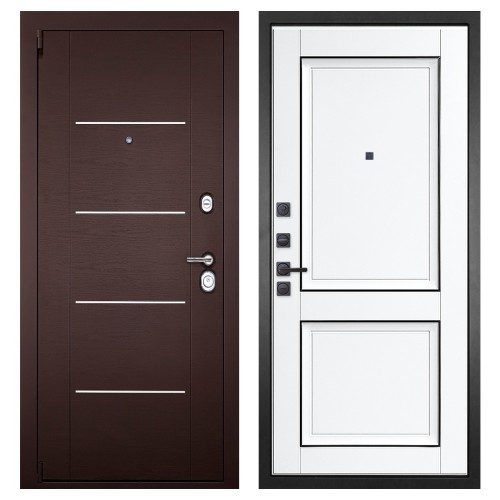 Гранит М2 Люкс, панель 070 Две филенки с молдингом белый матовый 12 мм