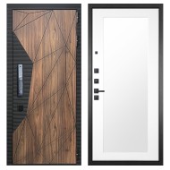 Гранит Континент Смарт, панель 010 зеркало Белый матовый 16 мм