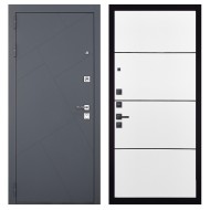 Гранит Ультра C3, панель 079 Белый софт, черный молдинг 12 мм