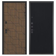 Гранит Плэй, панель 088 Черный кварц с фрезеровкой 10 мм