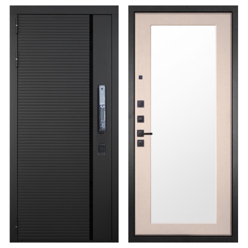 Гранит Пиано Смарт, панель 014 зеркало Капучино 16 мм