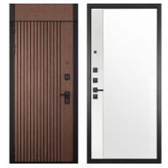 Гранит Шторм с фрамугой, панель 075 зеркало макси бок белое 16 мм