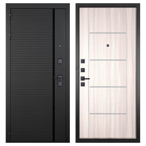 Гранит Пиано Черная, панель 012 Клен светлый 16 мм